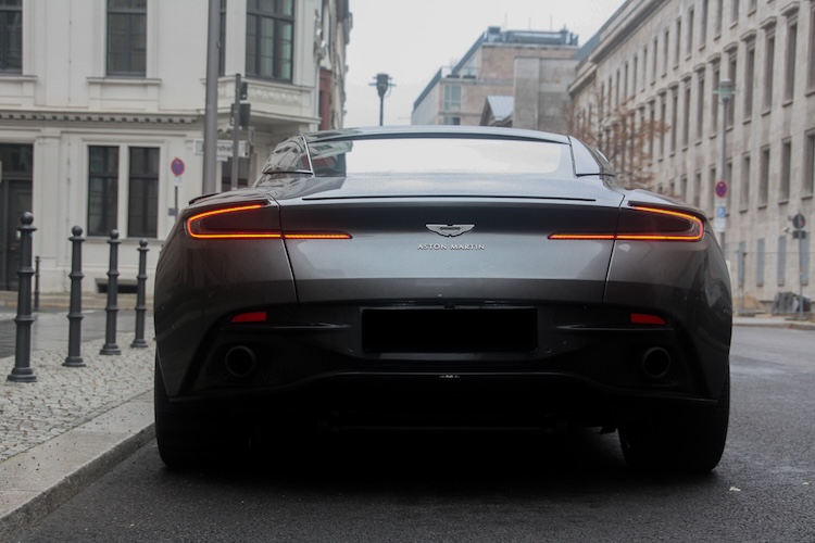 back site from Aston Martin DB11 in Berlin