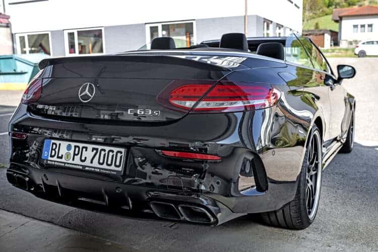 Rent a Mercedes C63S AMG Convertible in Stuttgart