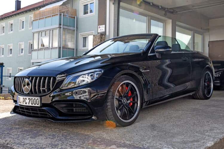 Rent a Mercedes C63S AMG Convertible in Stuttgart