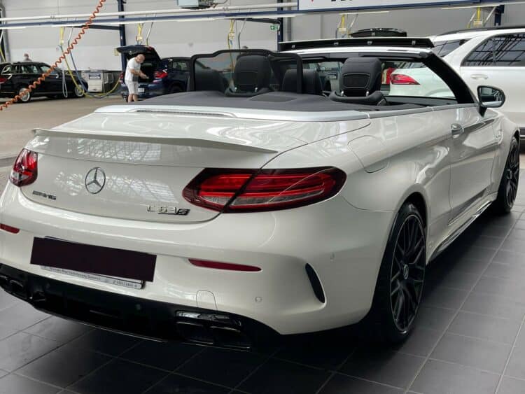 Rent a Mercedes C63S AMG Convertible in Hannover