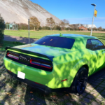 Back view Dodge Challenger R/T in Hannover