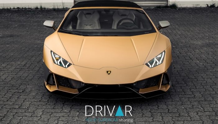 front site from Lamborghini Huracan EVO Spyder in Hamburg