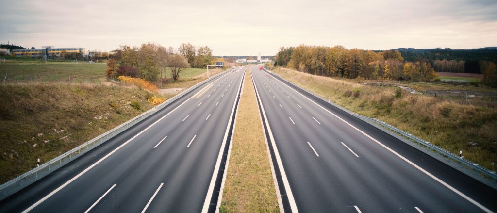 German empty Autobahn 