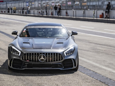 Mercedes AMG GTS racetrack