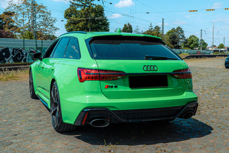 back view from Audi RS6 in Bonn