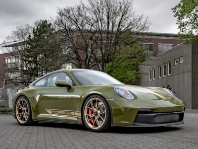 front view from Porsche 911 GT3 in Hamburg