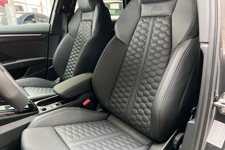 seats from Audi RS3 Sportback long-term rental