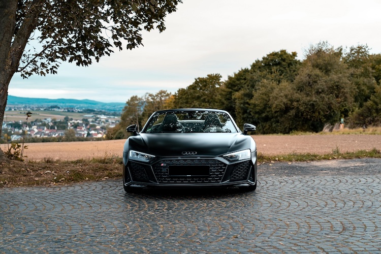 Frontview from Audi R8 Spyder