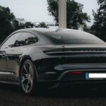 back site from Porsche Taycan 4S for long-term rental