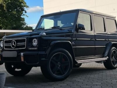 Front view of Rent a Mercedes Benz G63 AMG in Dortmund