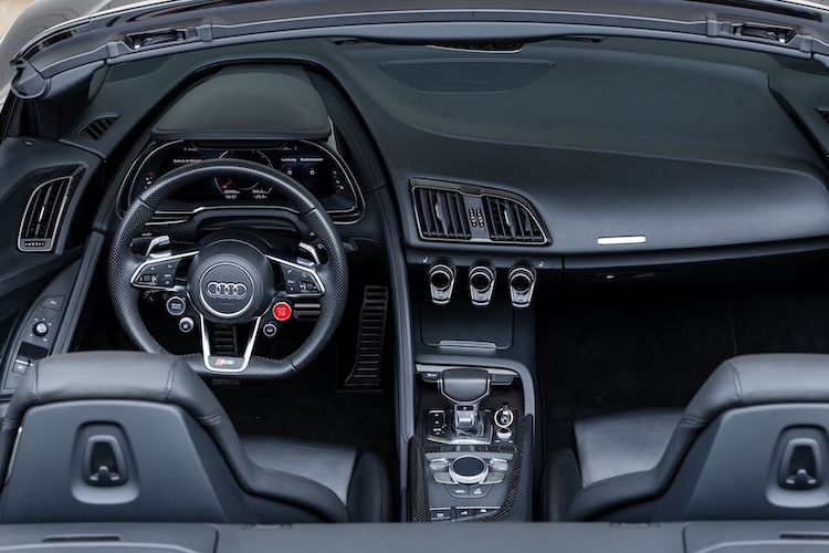 Interieur from Audi R8 Performance Spyder in Stuttgart