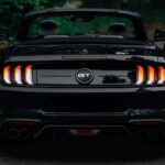 Back view from Ford Mustang GT Cabrio in Dortmund