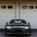 front view from Audi R8 Performance Spyder in Stuttgart