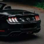 Back view from Ford Mustang Gt Cabrio in Dortmund