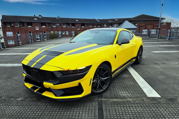 front view from Ford Mustang GT Dark Horse in Düsseldorf