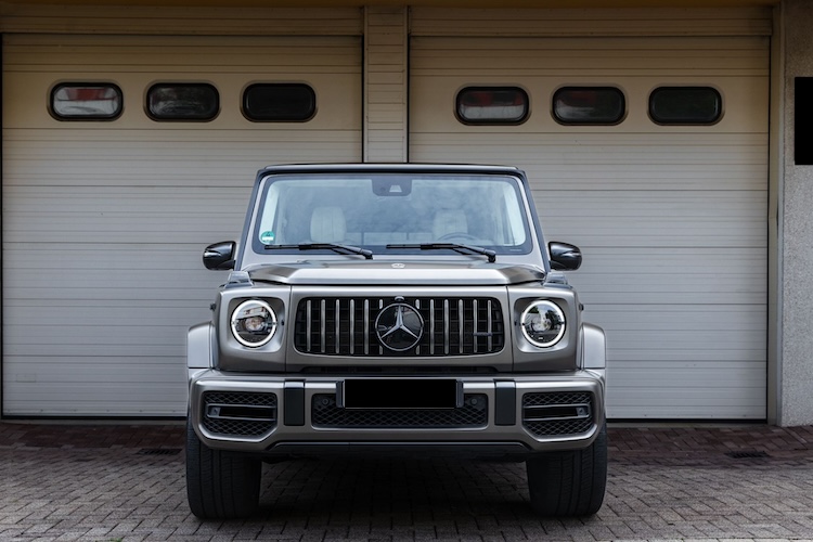 front view form Mercedes G63 AMG in Stuttgart