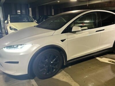 Sideview from Tesla Model X Plaid in Dortmund