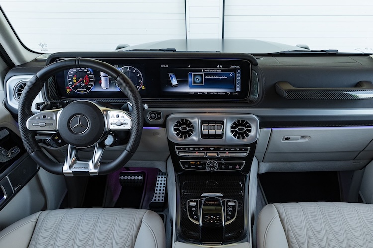 Interieur form Mercedes G63 AMG in Stuttgart