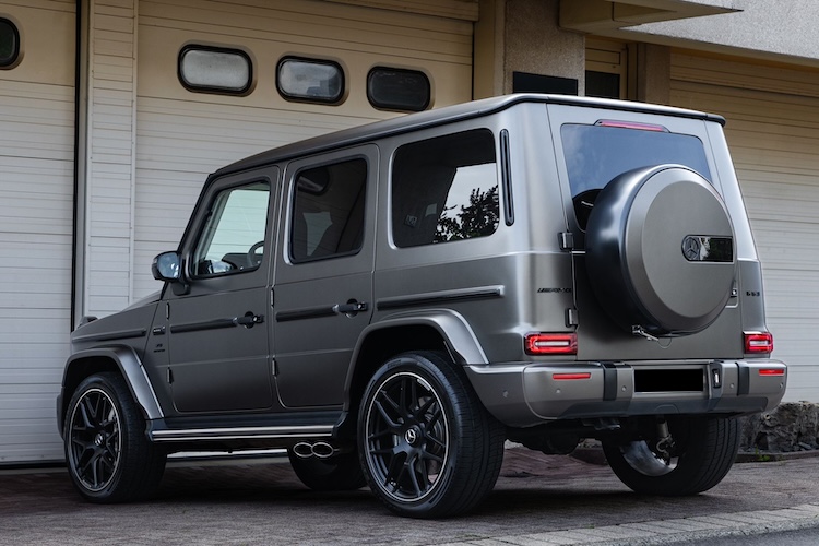 site view form Mercedes G63 AMG in Stuttgart