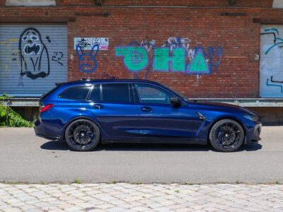 site view from BMW M3 Competition Touring in Erfurt