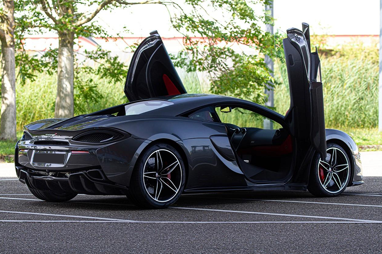 Back view McLaren 570S in Munich