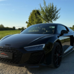 Side view Audi R8 V10 Pervormance Coupe in Frankfurt