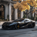 Ferrari 812 Superfast black parking in Boulevard