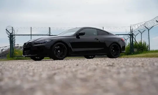 Front view of BMW M4 Competition LCI in Munich