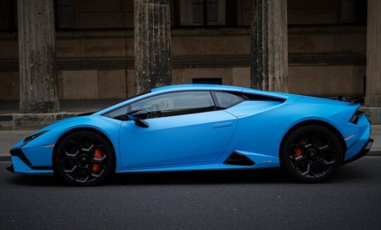 Side View of Lamborghini Huracan Tecnica in Berlin