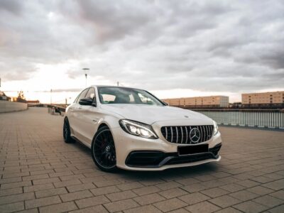 Front View of Mercedes C63 AMG in Ludwigshafen