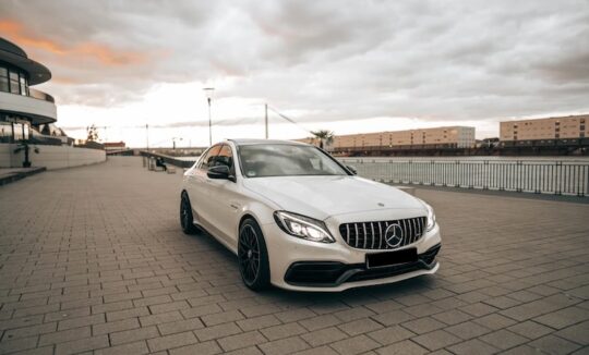 Front View of Mercedes C63 AMG in Ludwigshafen