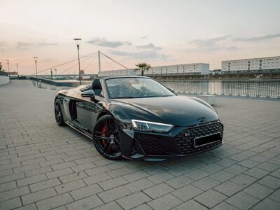 Front View of Audi R8 Cabriolet V10 in Ludwigshafen