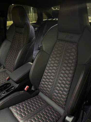 Interior View of an Audi RS3 in Frankfurt