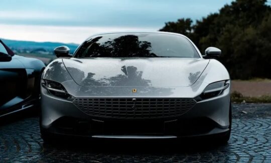 Front view from Ferrari Roma