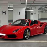 Front View of a Ferrari 488 Spider in Munich