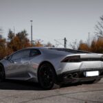 Back View of a Lamborghini Huracan in Munich