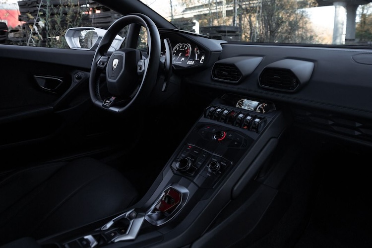 Interior View of a Lamborghini Huracan in Munich