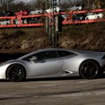 Side View of a a Lamborghini Huracan in Munich