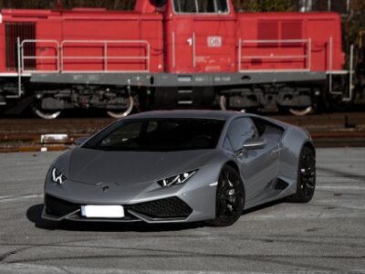 Front View of a Lamborghini Huracan in Munich