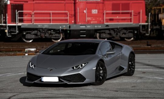 Front View of a Lamborghini Huracan in Munich