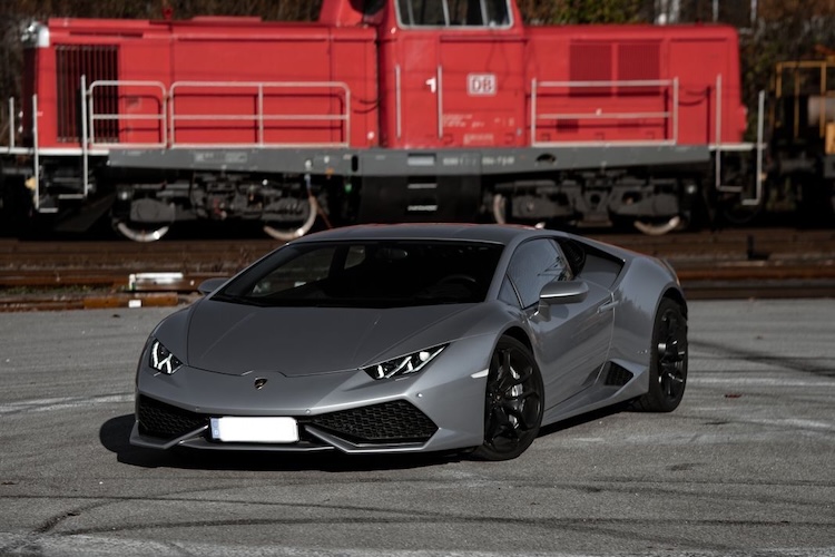 Front View of a Lamborghini Huracan in Munich