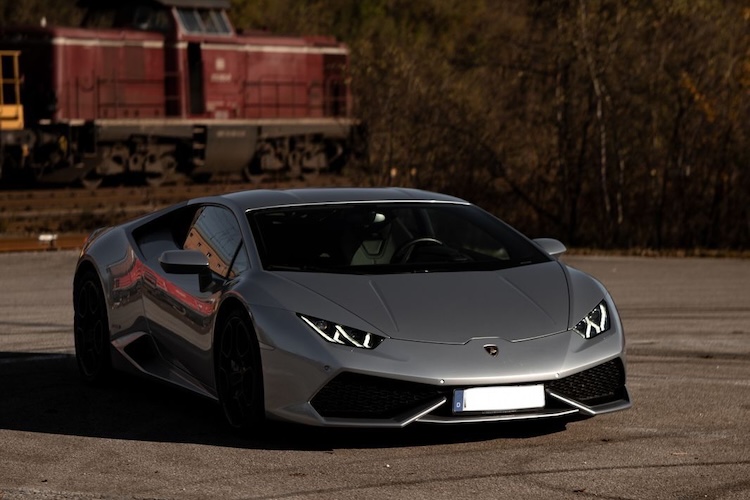 Front View of a Lamborghini Huracan in Munich