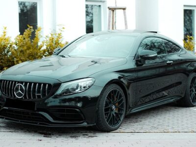 Front View of Mercedes C63S AMG in Einbeck