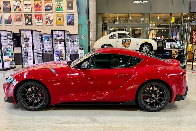 Side View of a Toyota GR Supra Legend in Munich