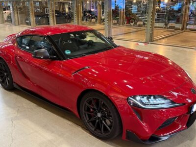 Front View of a Toyota GR Supra Legend in Munich