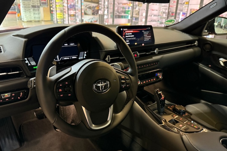 Interior View of a Toyota GR Supra Legend in Munich