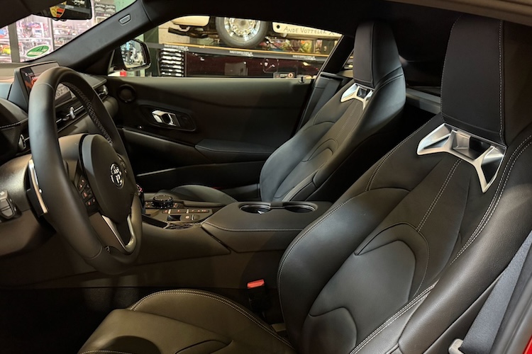 Interior View of a Toyota GR Supra Legend in Munich