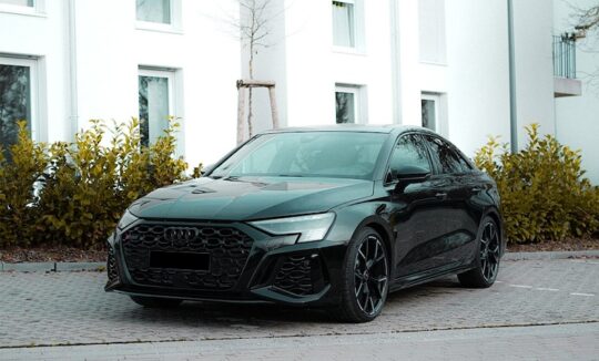 Front View of an Audi RS3 in Einbeck