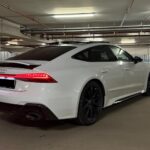 back site view form Audi RS7 in Berlin