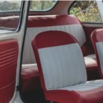 Interior View of Fiat 750 Zastava classic car rental in Munich